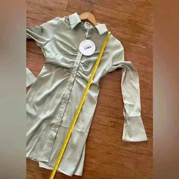 Princess Polly NWT Luka Mini Dress Green Women’s Size 2 Club Bodycon - Picture 4 of 12